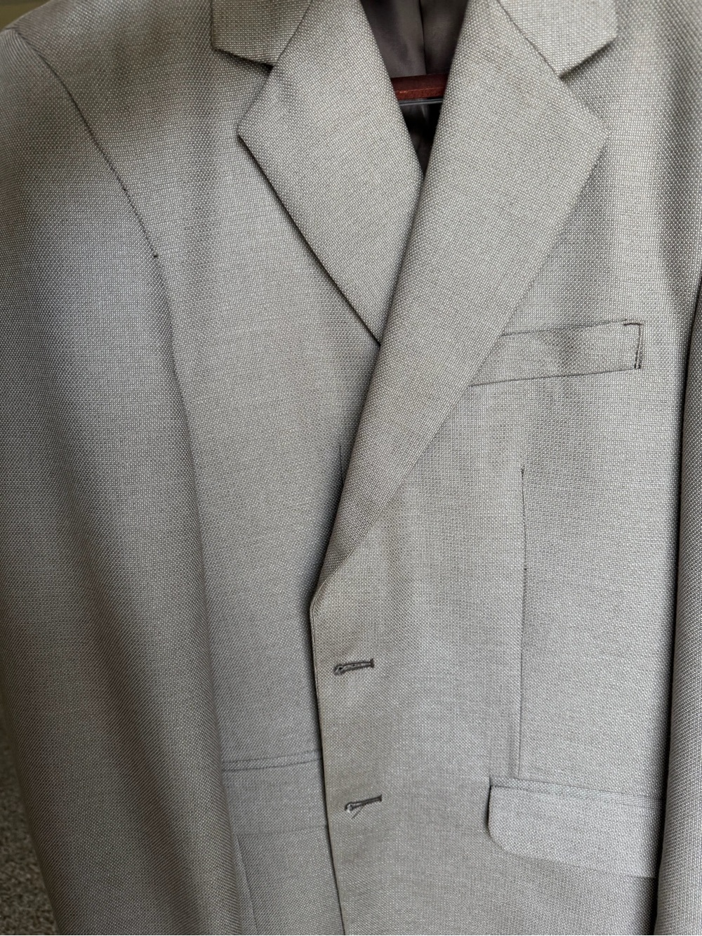 Circle S Men's Taupe Single-Breasted Blazer